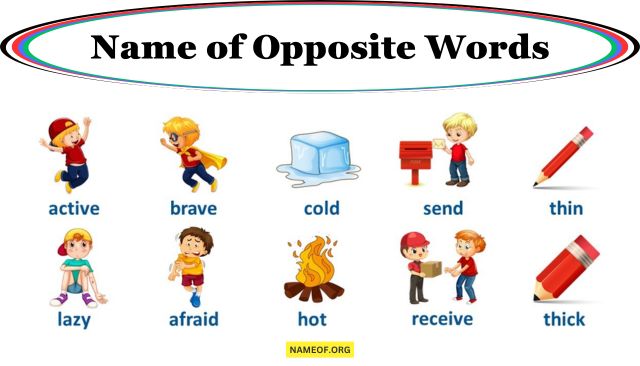 Name of Opposite Words: A Comprehensive Guide Image